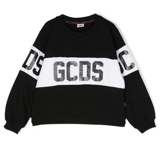 GCDS Crewneck Sweatshirt with Contrast Logo DOF005