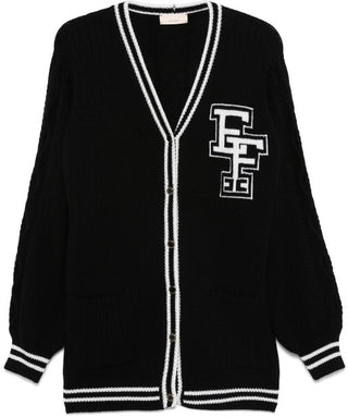 Elisabetta Franchi Cardigan sweater with logo EFMA142.C