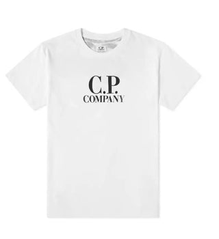 CP Company – T-Shirt mit Rundhalsausschnitt und aufgedrucktem Logo 09CKTS027C