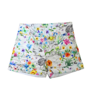 Dior Baumwollshorts 2WBM12SHTE Blumenmuster für Mädchen