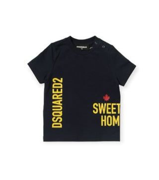 Dsquared2 Crewneck T-shirt with logo and print DQ0643-D008J