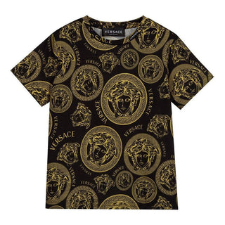 Versace T-shirt with embossed front logo YD000323