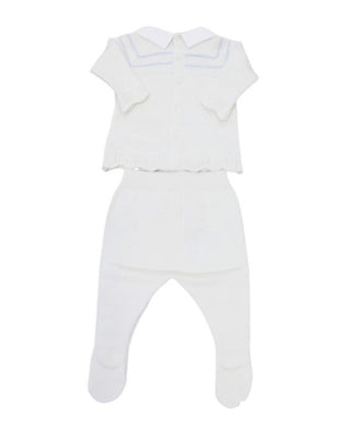 Doctor Kids Two Piece Romper dk1341 With Pointed Collar