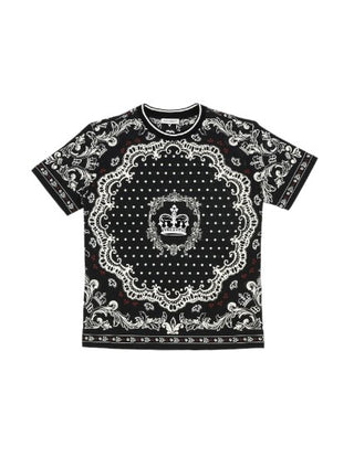 Dolce &amp; Gabbana – T-Shirt mit Rundhalsausschnitt und Logo L4JT9A-G7VGN