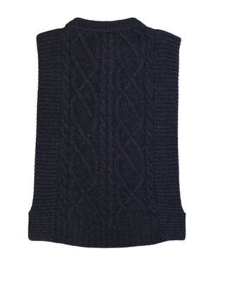 Pepe Rosa Knit Vest P24S26008 In Wool Blend