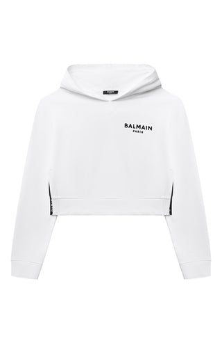 Balmain Crop Sweatshirt 6Q4030