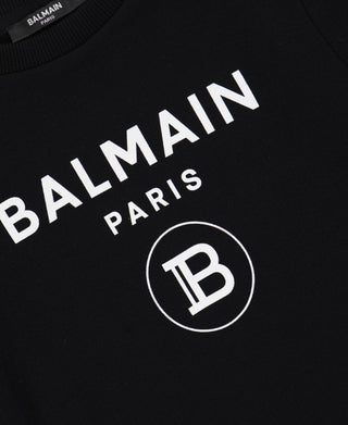 Balmain Crewneck Sweatshirt with Front Print 6M4760