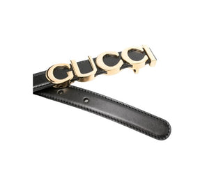 Gucci-Logo-Gürtel mit perforierten Löchern 7516000ya0g1000