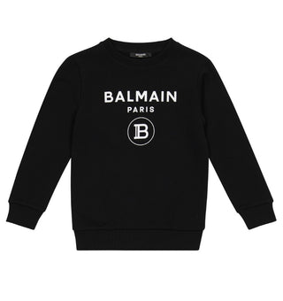 Balmain Crewneck Sweatshirt with Front Print 6M4760