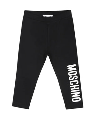 Moschino MDP03A Stretch Cotton Logo Leggings