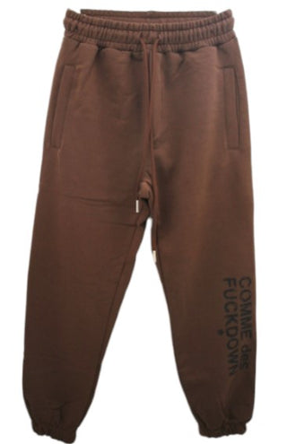 Comme des Fuckdown Pantalone jogger con logo stampato CDFU1772