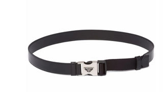 Prada Triangle Logo Belt 2cm253/03f0002