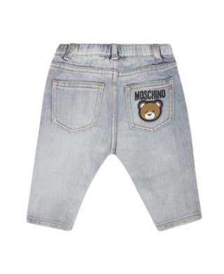 Moschino Jeans with elastic and embroidered logo MUP04I