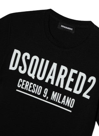 Dsquared2 Crewneck T-shirt with front logo DQ0728-D002F