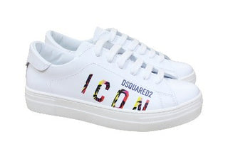 Dsquared2 Sneakers MIT MEHRFARBIGER SCHRIFT 73788 mit Schnürsenkeln