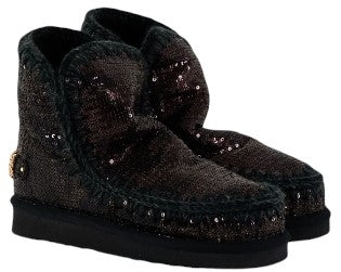 Mou Eskimo Boots 18 fw101034g In Leather Sequins