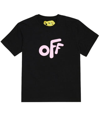 Off-White-T-Shirt mit Rundhalsausschnitt OGAA001S22JER005