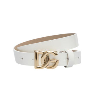 Dolce &amp; Gabbana Patent Leather Belt DG EE0062-A1471 With Logo