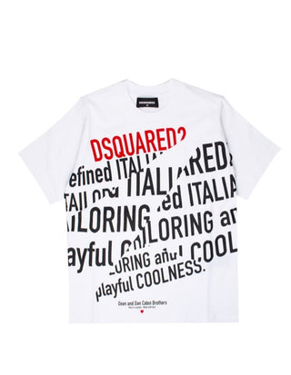 Dsquared2 T-Shirt mit Rundhalsausschnitt, Logo und Aufdruck DQ0810-D00MQ