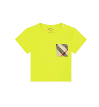 Burberry T-shirt girocollo con applicazione 4069404