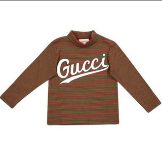 Gucci Rollkragen-T-Shirt mit Logo 630854