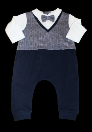 Aletta Baby Onesie a23tpm030 With Fake Waistcoat