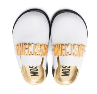 Moschino Metal Logo Slippers 74416