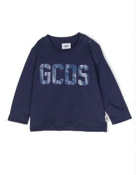 GCDS T-Shirt mit Rundhalsausschnitt und aufgedrucktem Logo GQO002