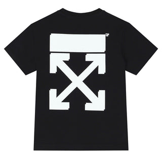 Off-White T-shirt girocollo con logo OBAA002C99JER001