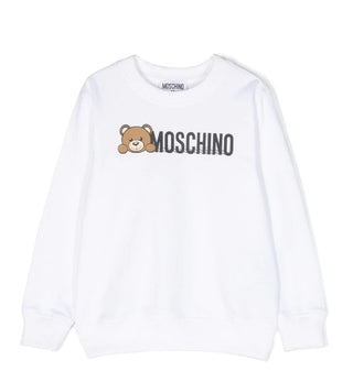 Moschino Felpa girocollo con logo e simbolo HWF05R