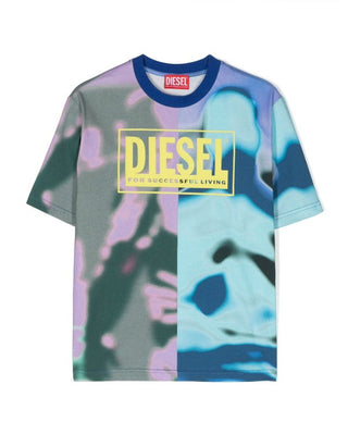 Diesel-T-Shirt mit Rundhalsausschnitt J01376-KYAV5