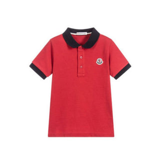 Moncler T-shirt a polo con simbolo PMMP10-E096A