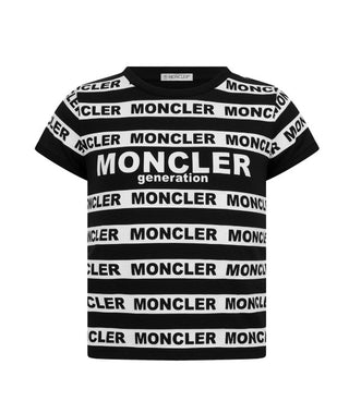 Moncler T-Shirt mit Rundhalsausschnitt und Aufdruck F19548C70810