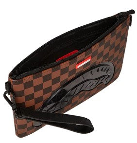 Sprayground Pochette CLEAR RUBBER SHARK CROSSOVER CLUTCH CON TRACOLLA 910B6515NSZ