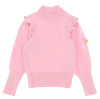 Angel's Face ADELAIDE Ruffled Half-Neck Sweater for Girls