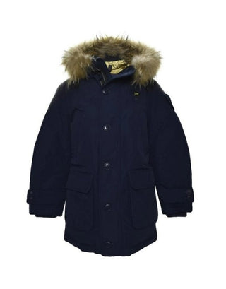 Blauer Lange Jacke 19WBLKK03356 Innen Kunstfell für Kinder