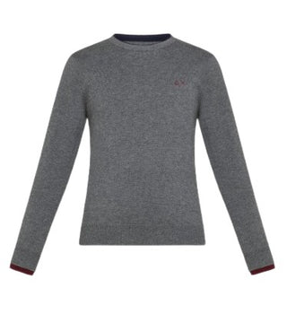 Sun68 Crewneck sweater with embroidered logo K43306