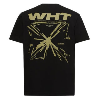 Off-White-T-Shirt mit OMAA027S23JER005-Aufdruck