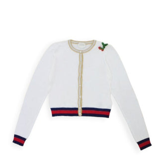 Gucci Baumwoll-Cardigan 414151-X6896 mit Logoband