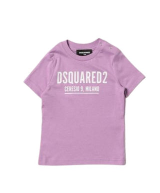 Dsquared2 T-Shirt mit Rundhalsausschnitt und Logo vorne DQ0842-D00MV