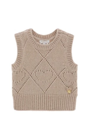 Angel's Face LOU Wool Vest Beige Color For Girls