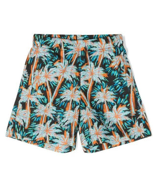 Gemusterte Bermudashorts von Palm Angels PBCB006S23FAB0031055