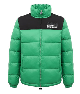 Comme des Fuckdown Quilted Jacket with Applied Logo CDFU1740