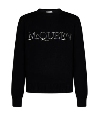 Alexander Mcqueen Maglia Girocollo 651184 Con Logo Da Uomo