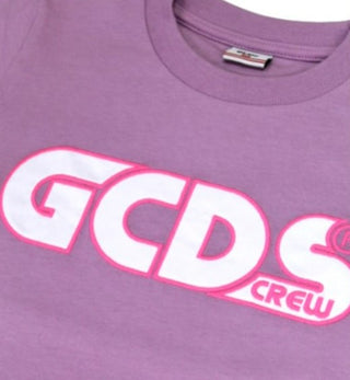 GCDS Crewneck T-shirt with front logo 027591