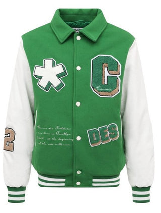 Comme des Fuckdown Varsity Jacket with Patches and Embroidery CDFD2009