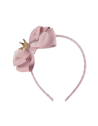 Angel's Face Headband with Bow and Crown ABAND