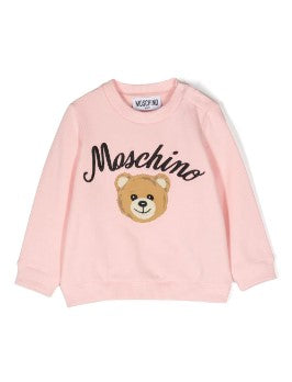 Moschino Sweatshirt mit Rundhalsausschnitt und Stickerei MNF04Q