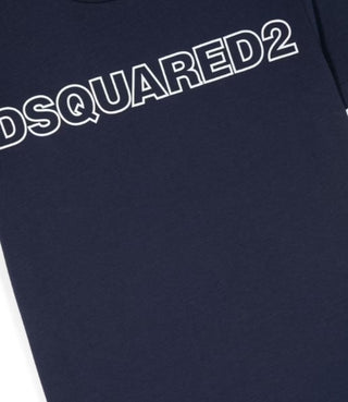 Dsquared2 T-Shirt mit Rundhalsausschnitt und aufgedrucktem Logo DQ1757-D00MV