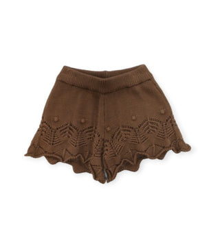 Vicolo Shorts In Cotone 3146PW0849 Orlo Traforato Da Bambina